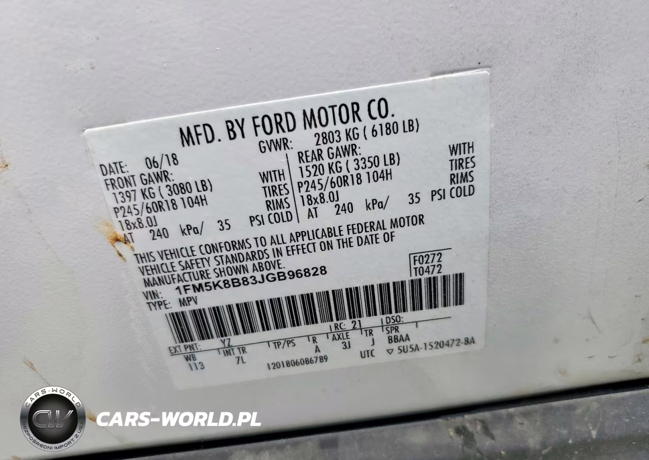 2018 Ford Explorer VIN:1FM5K8B83JGB96828 - 14