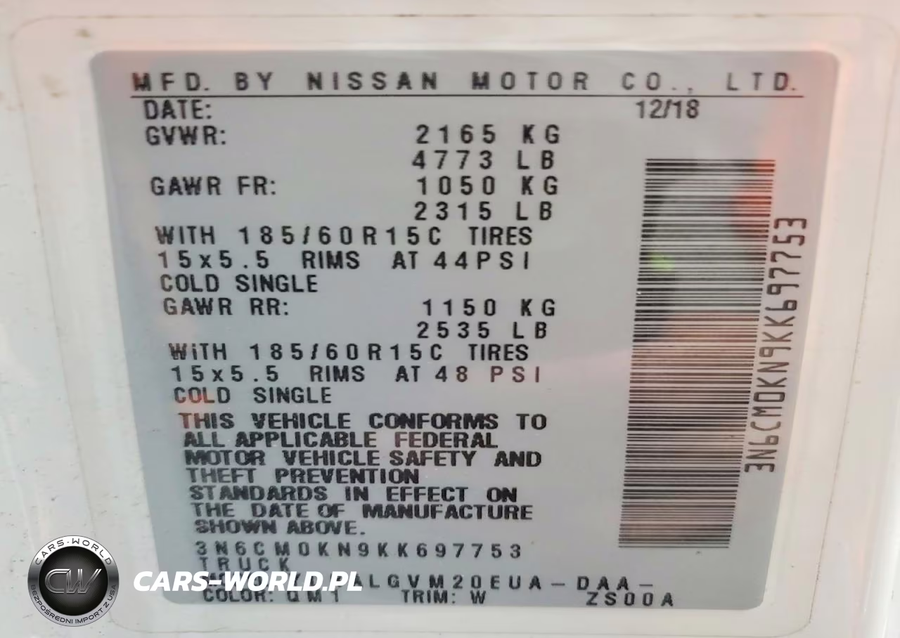 2019 Nissan Nv200 Sv VIN:3N6CM0KN9KK697753 - 13