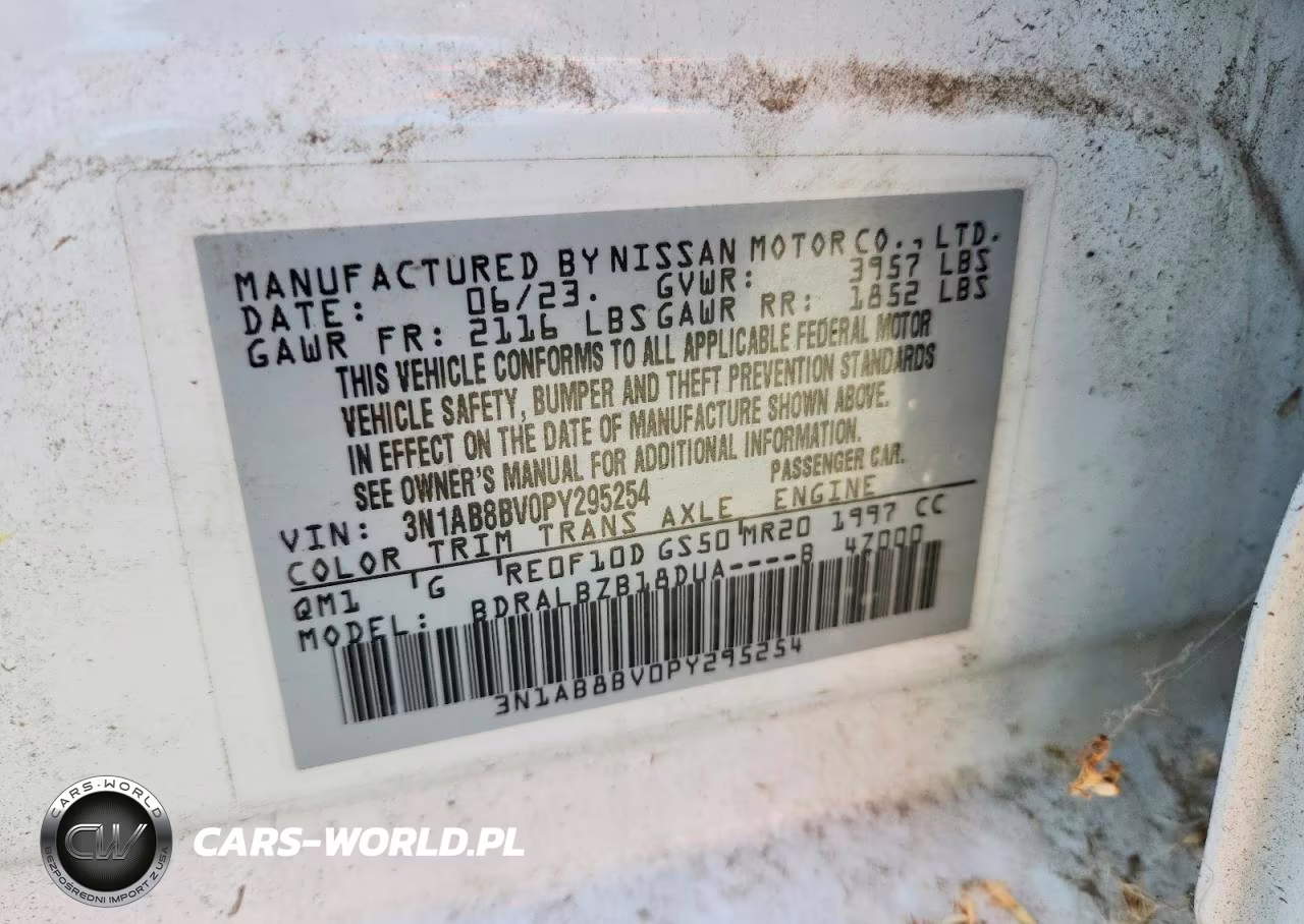 2023 Nissan Sentra S VIN:3N1AB8BV0PY295254 - 13
