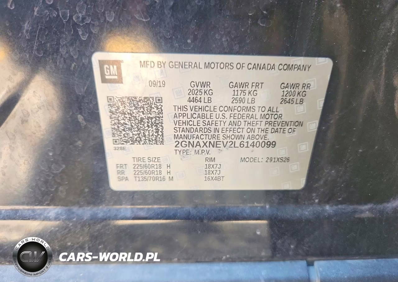 2020 Chevrolet Equinox Premier VIN:2GNAXNEV2L6140099 - 13