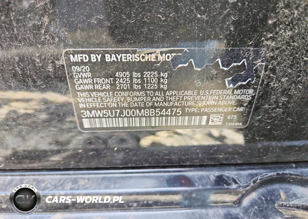 2021 BMW M340I VIN:3MW5U7J00M8B54475 - 12