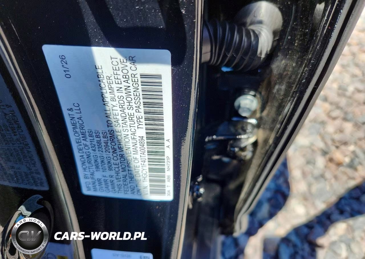 2026 Honda Accord Se VIN:1HGCY1F40TA004894 - 12