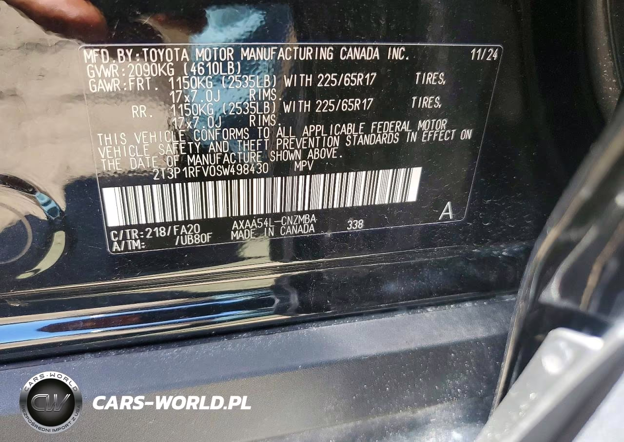 2025 Toyota Rav4 Xle VIN:2T3P1RFV0SW498430 - 13