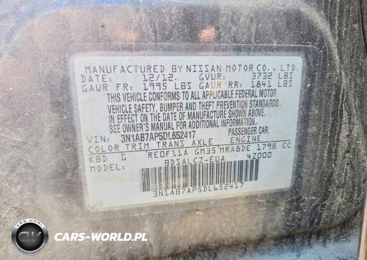 2013 Nissan Sentra S VIN:3N1AB7AP5DL652417 - 12