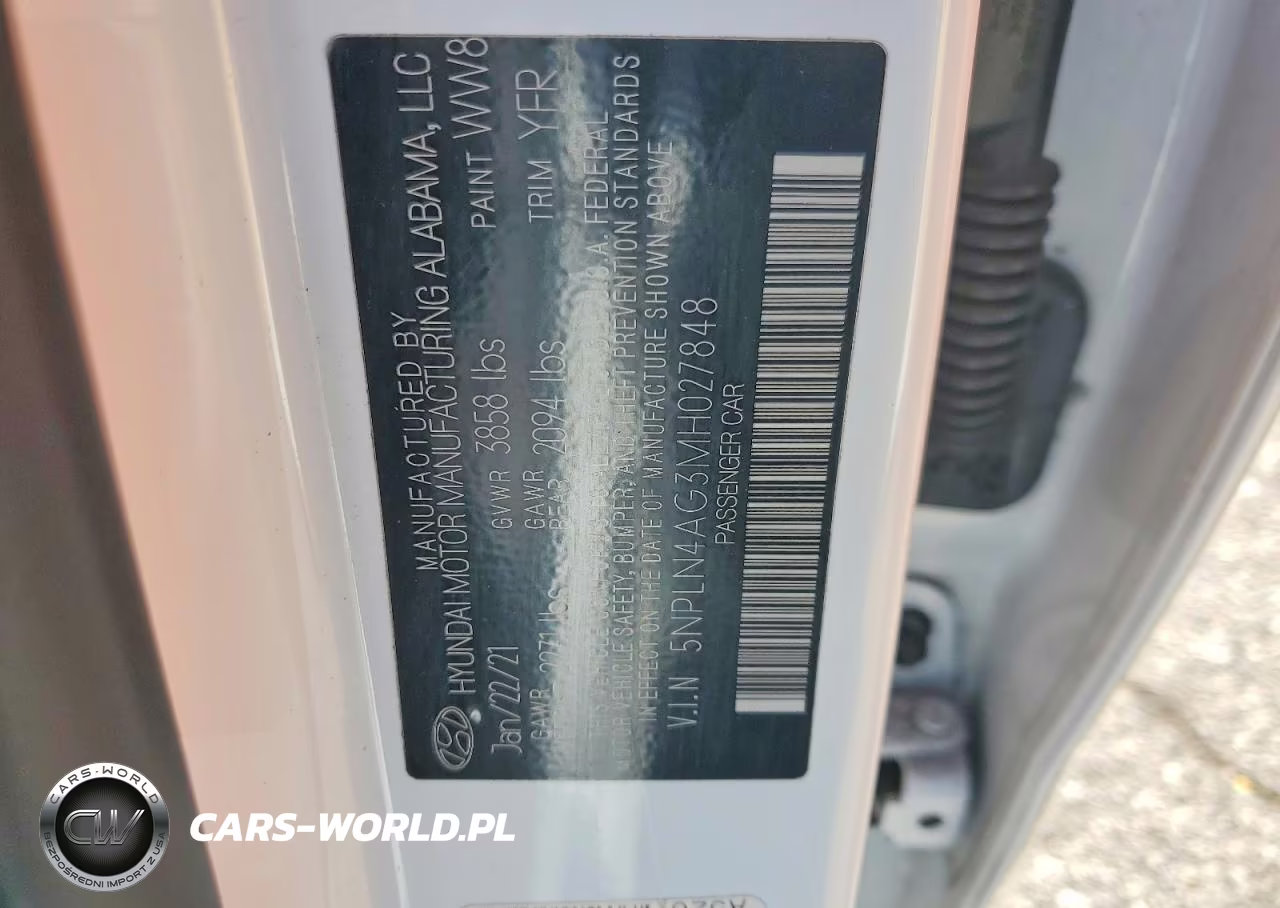 2021 Hyundai Elantra Sel VIN:5NPLN4AG3MH027848 - 12