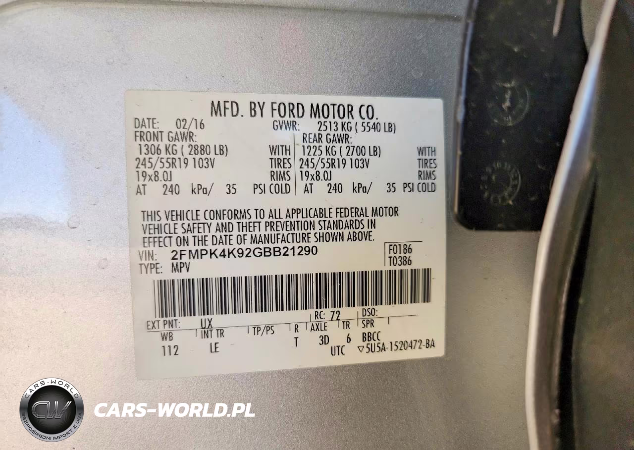 2016 Ford Edge Titanium VIN:2FMPK4K92GBB21290 - 13