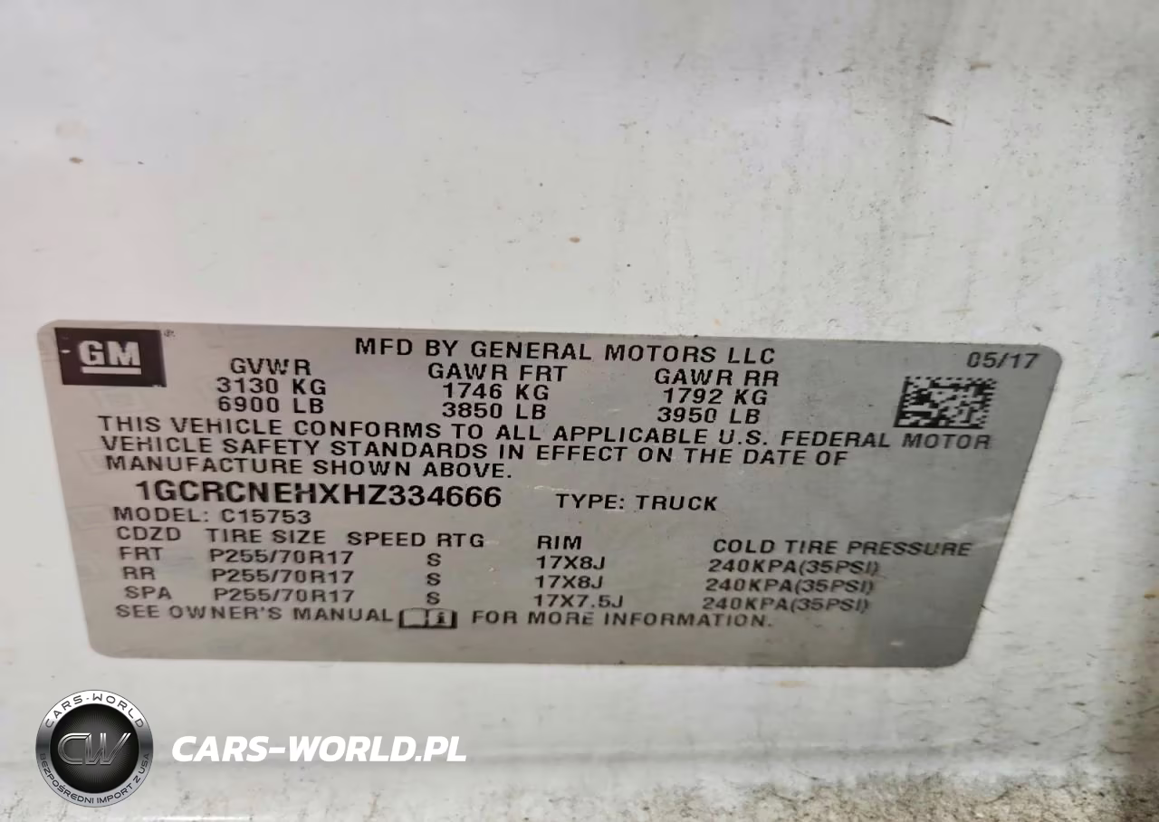 2017 Chevrolet Silverado C1500 VIN:1GCRCNEHXHZ334666 - 12