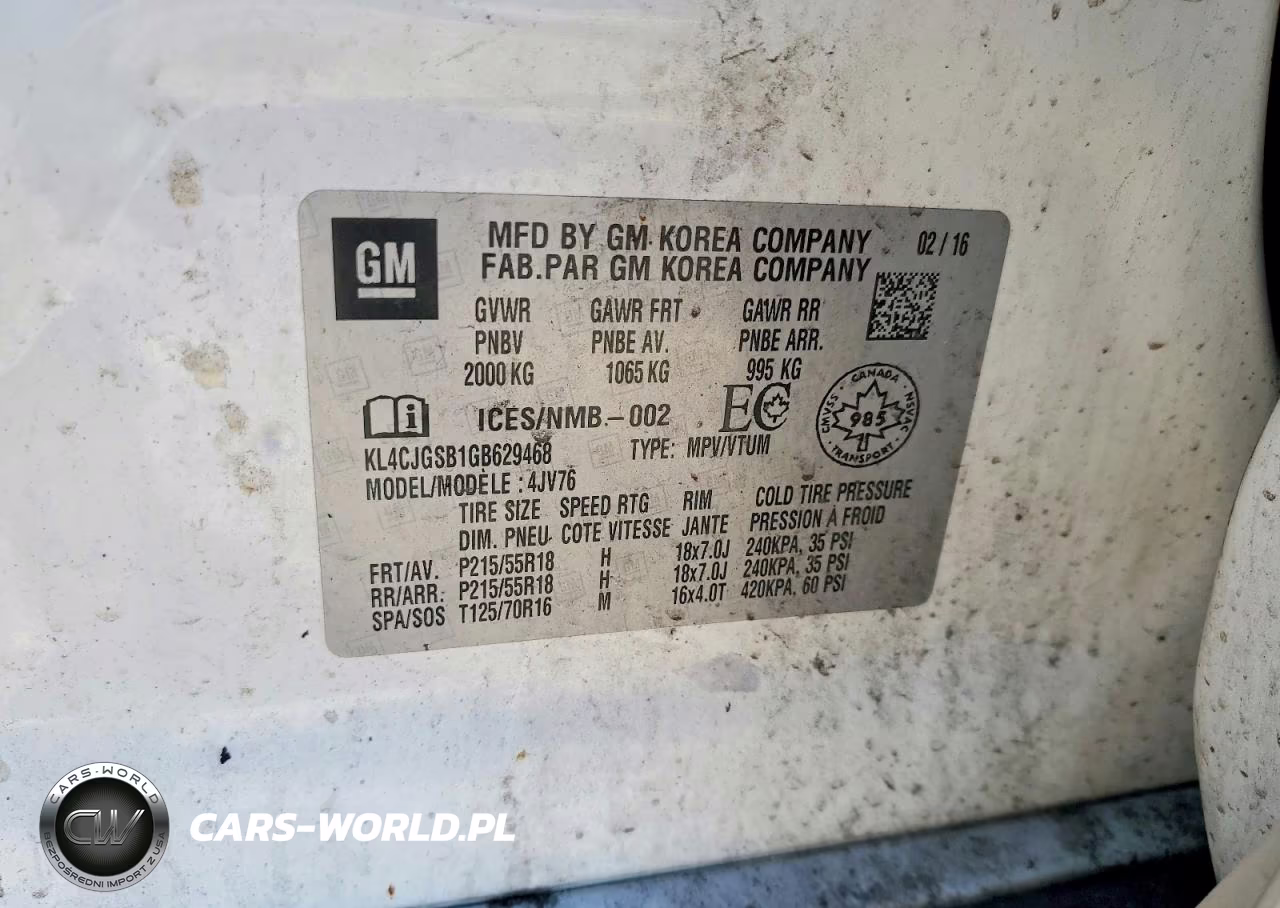 2016 Buick Encore VIN:KL4CJGSB1GB629468 - 13