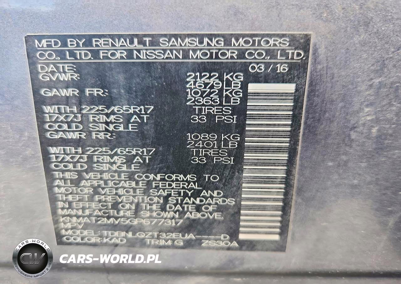 2016 Nissan Rogue Sv VIN:KNMAT2MV5GP677317 - 13