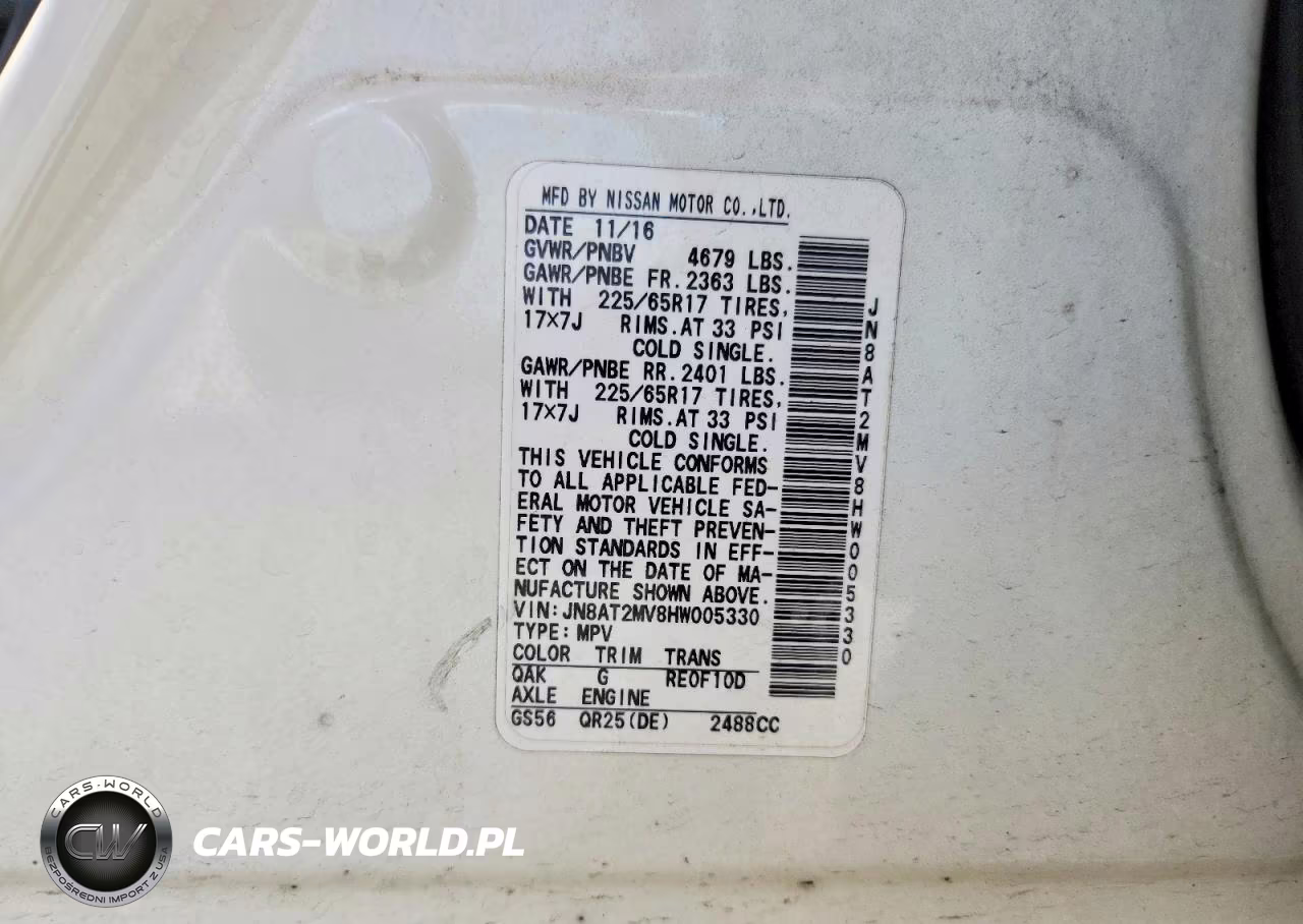 2017 Nissan Rogue S VIN:JN8AT2MV8HW005330 - 13
