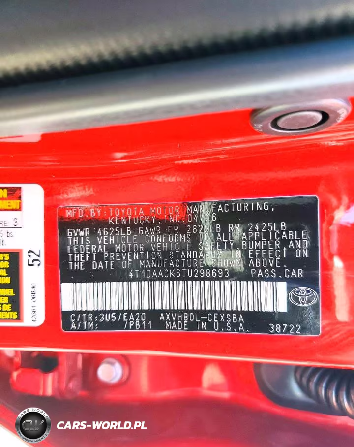 2026 Toyota Camry Se VIN:4T1DAACK6TU298693 - 13