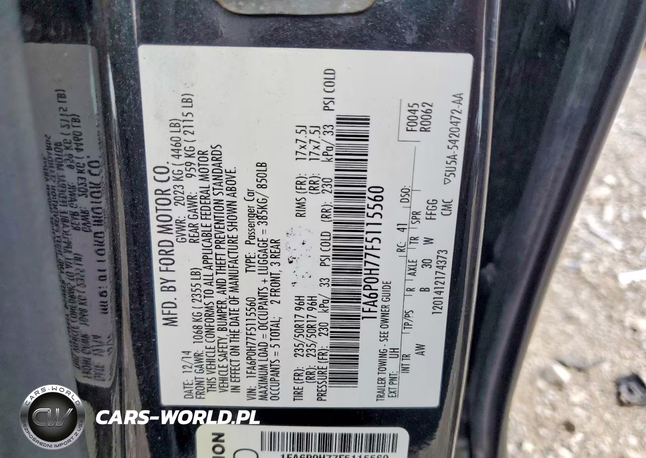 2015 Ford Fusion Se VIN:1FA6P0H77F5115560 - 12