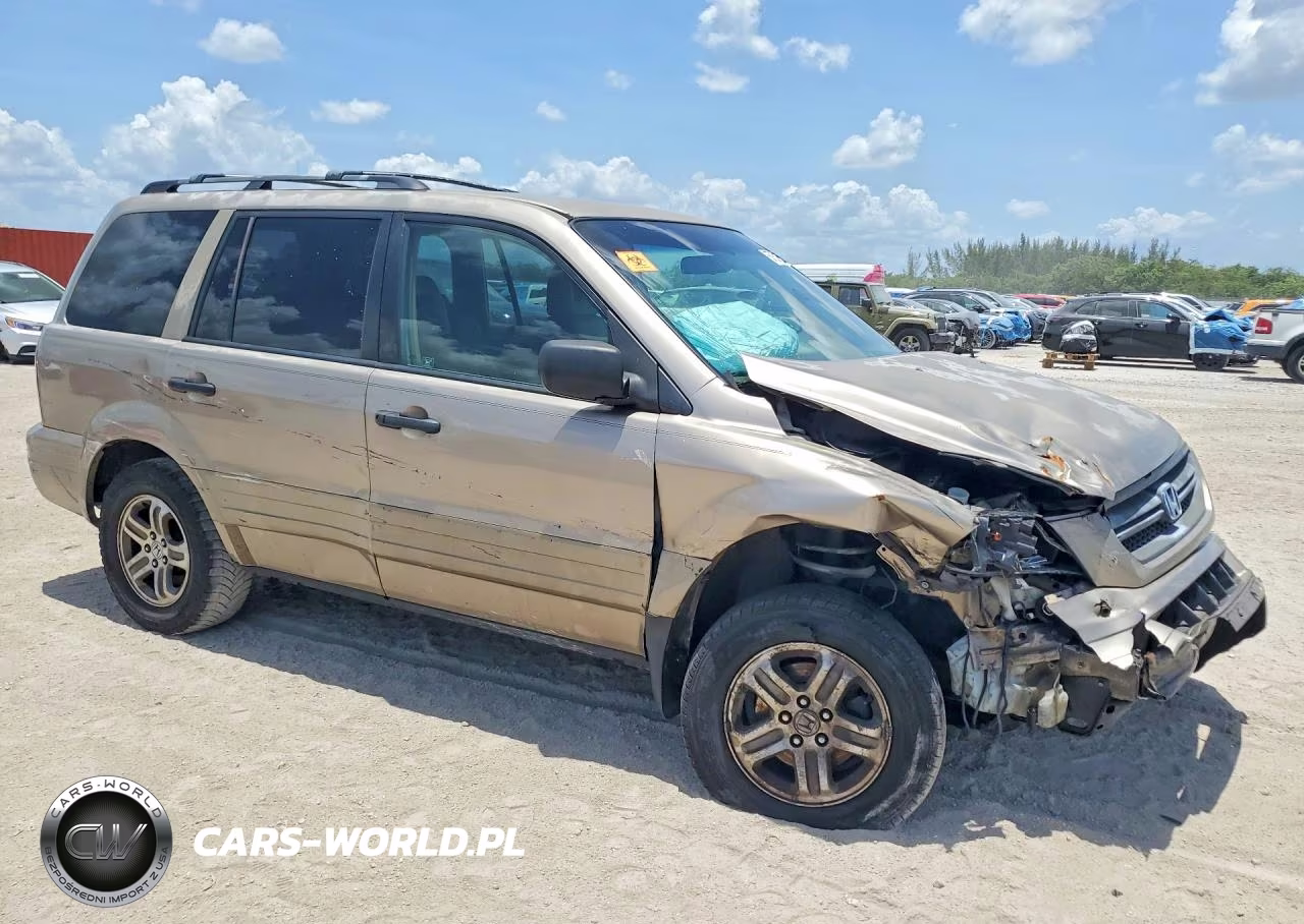 2004 Honda Pilot Exl VIN:2HKYF18614H618453 - 4
