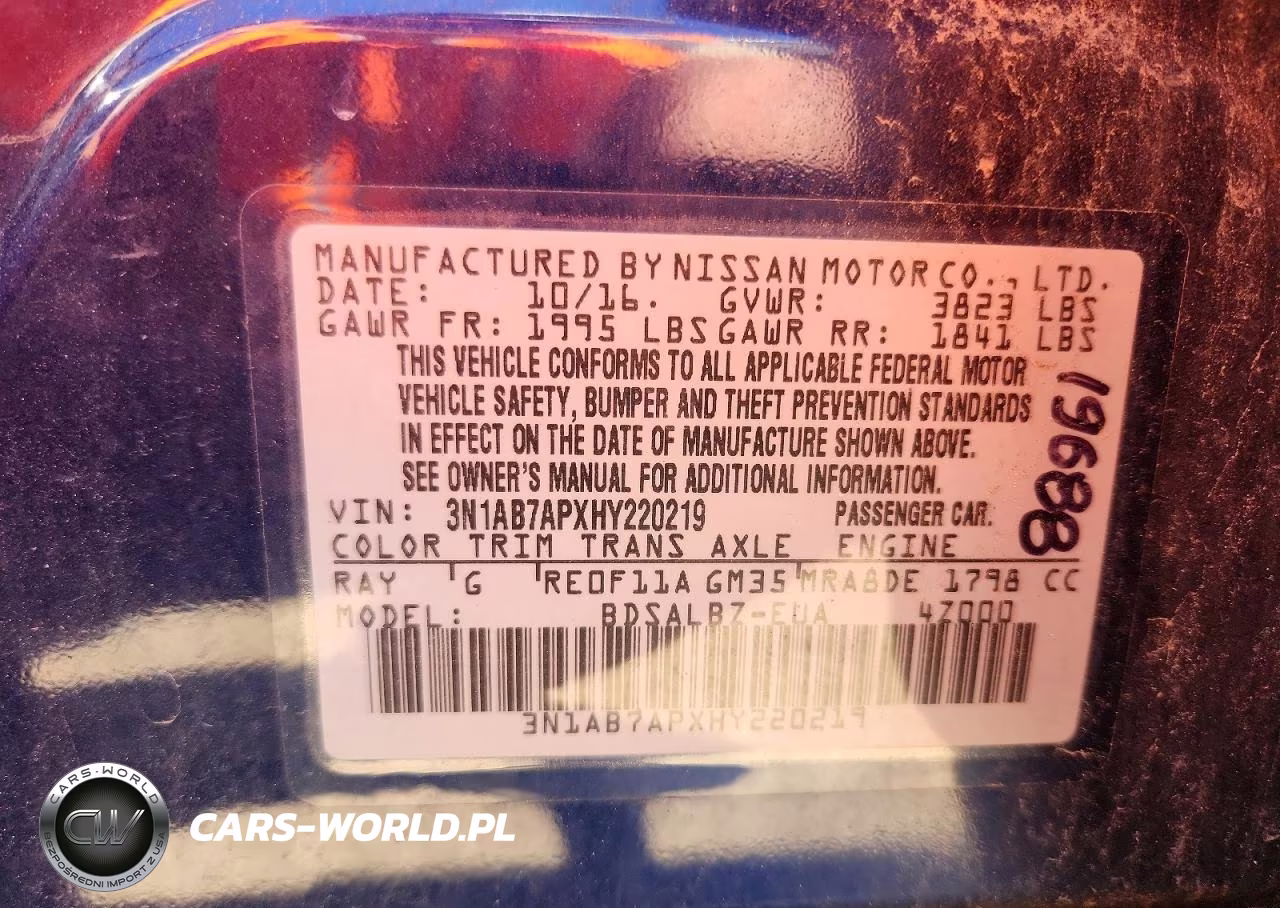 2017 Nissan Sentra S VIN:3N1AB7APXHY220219 - 12
