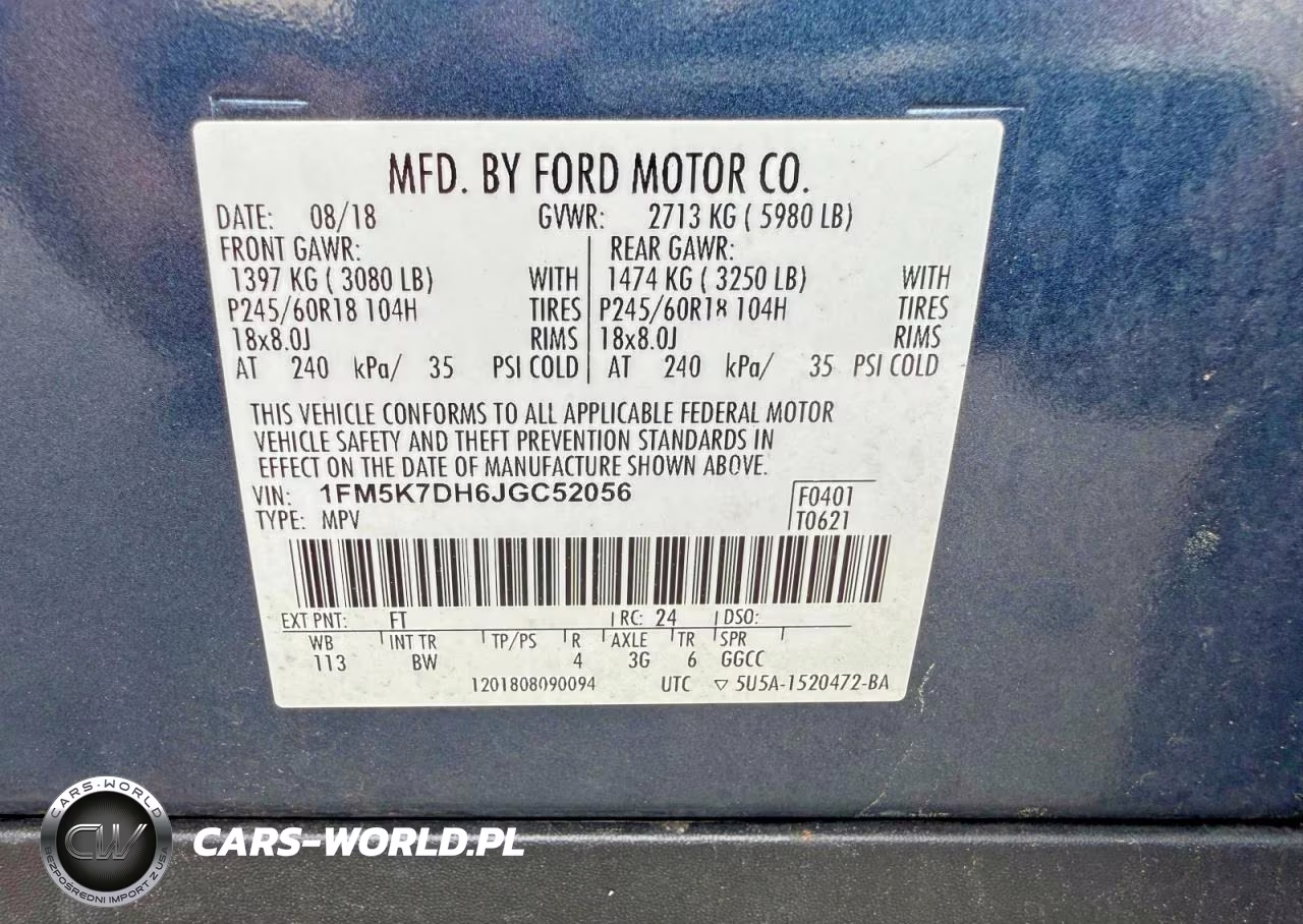 2018 Ford Explorer Xlt VIN:1FM5K7DH6JGC52056 - 6