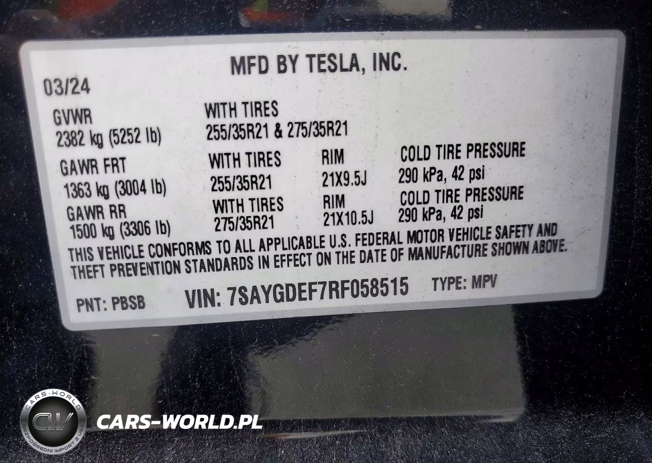 2024 Tesla Model Y VIN:7SAYGDEF7RF058515 - 13