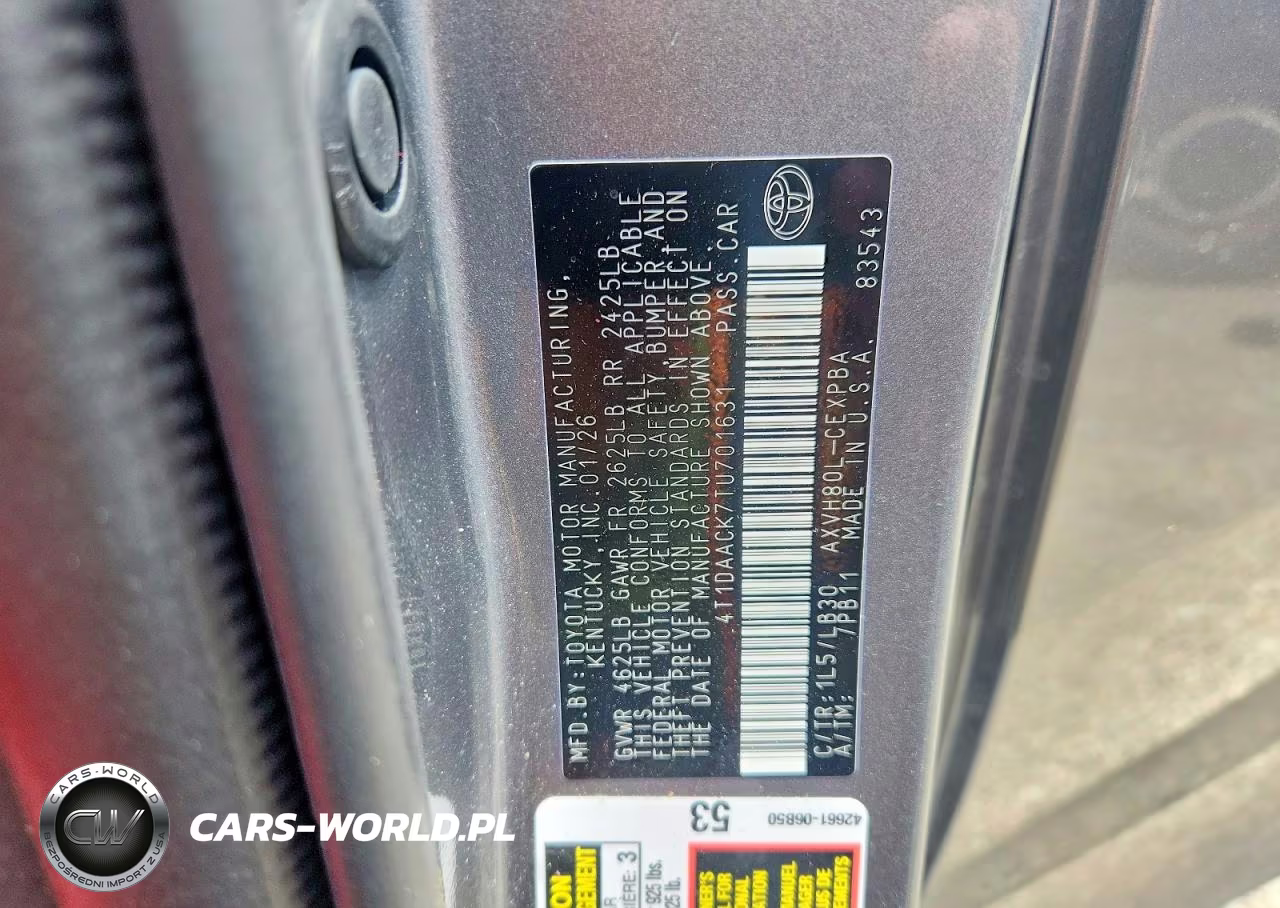 2026 Toyota Camry Xse VIN:4T1DAACK7TU701631 - 12