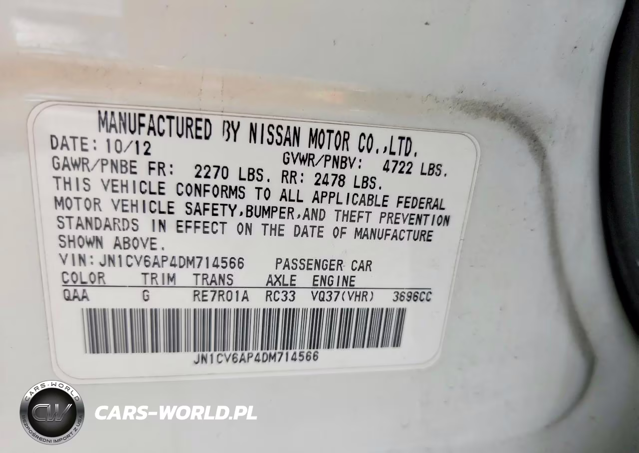 2013 Infiniti G37 Sedan Journey VIN:JN1CV6AP4DM714566 - 12