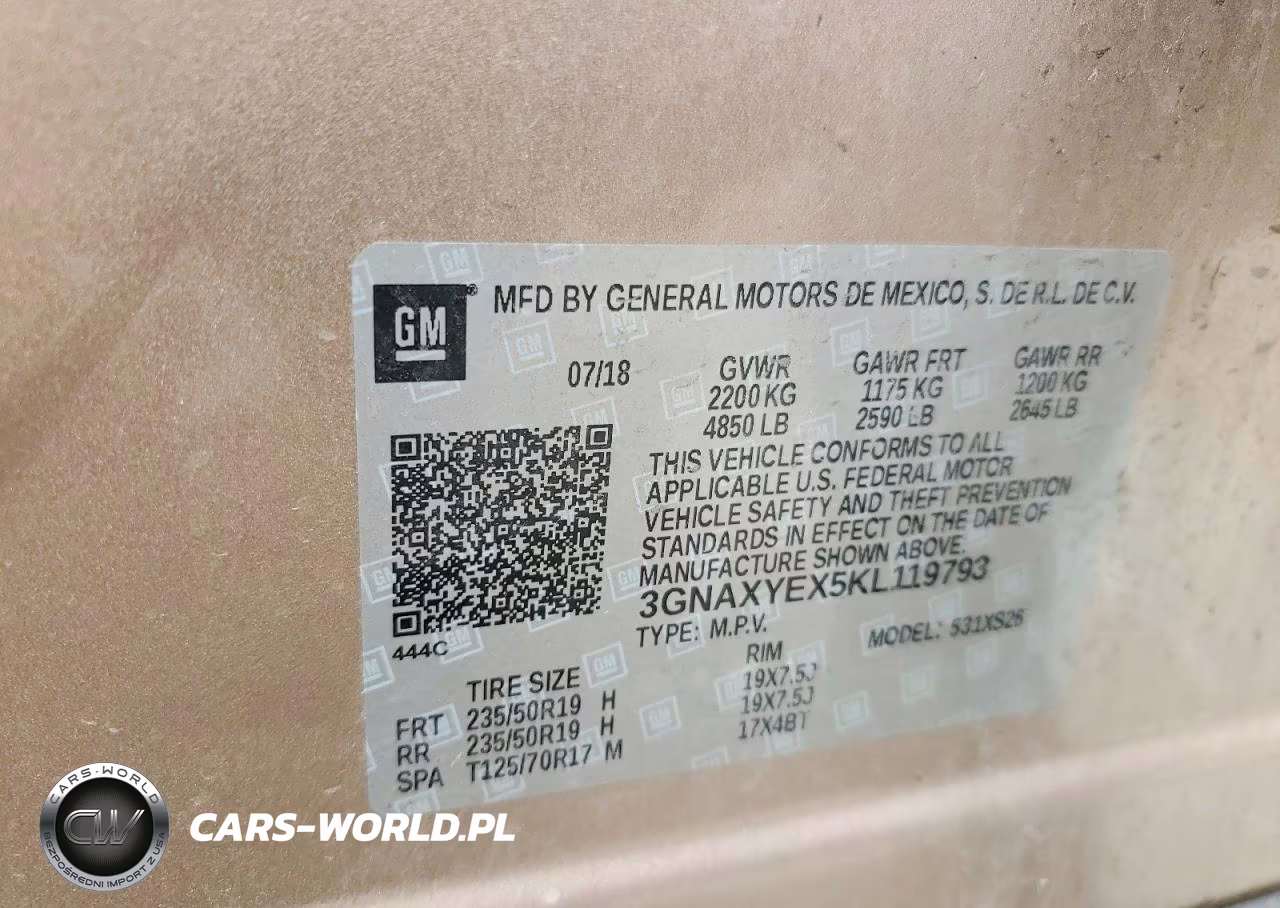 2019 Chevrolet Equinox Premier VIN:3GNAXYEX5KL119793 - 13