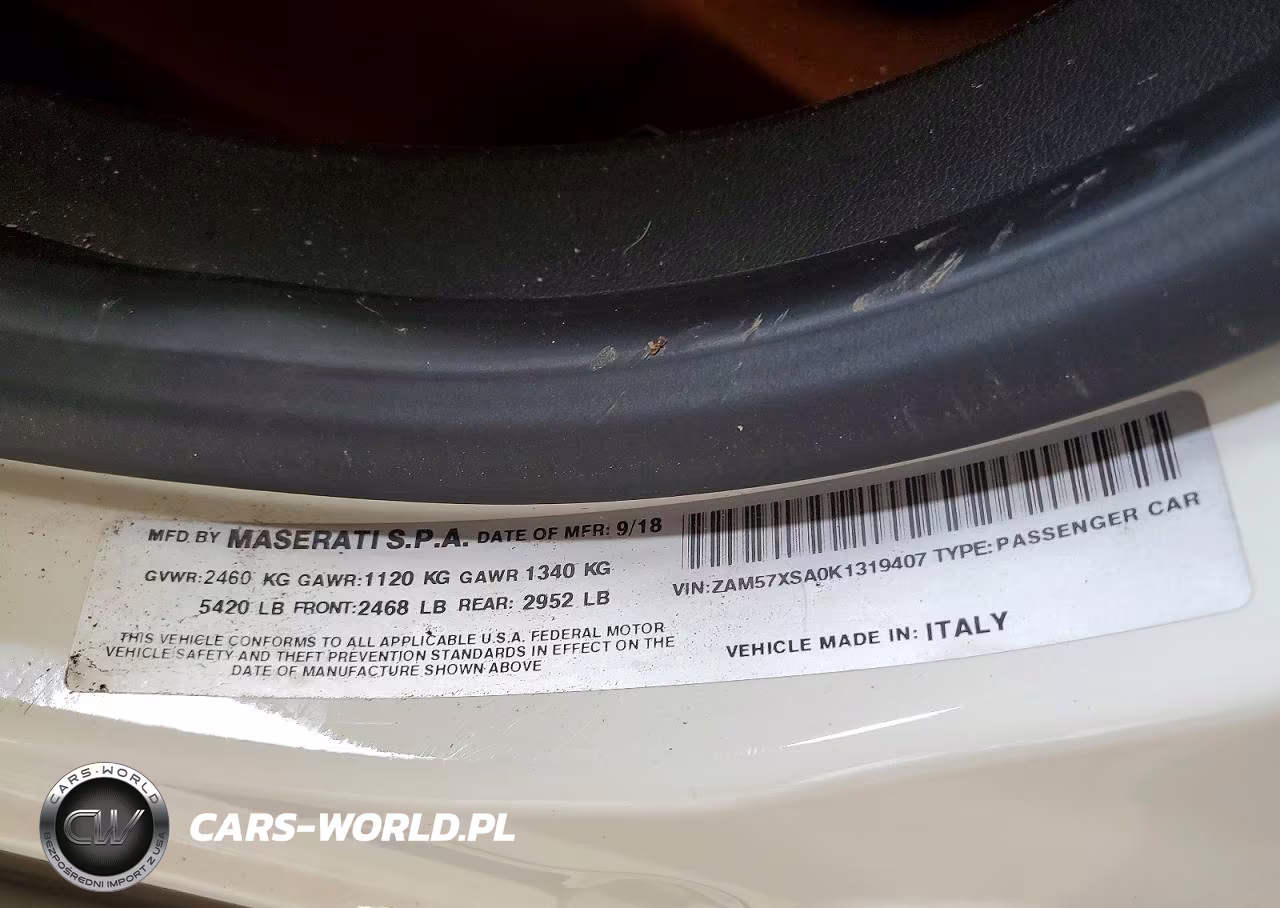 2019 Maserati Ghibli VIN:ZAM57XSA0K1319407 - 13