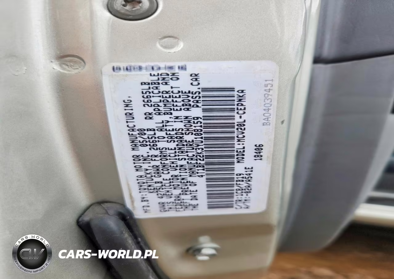 2000 Toyota Camry Le V6 VIN:4T1BF22K3YU108159 - 12
