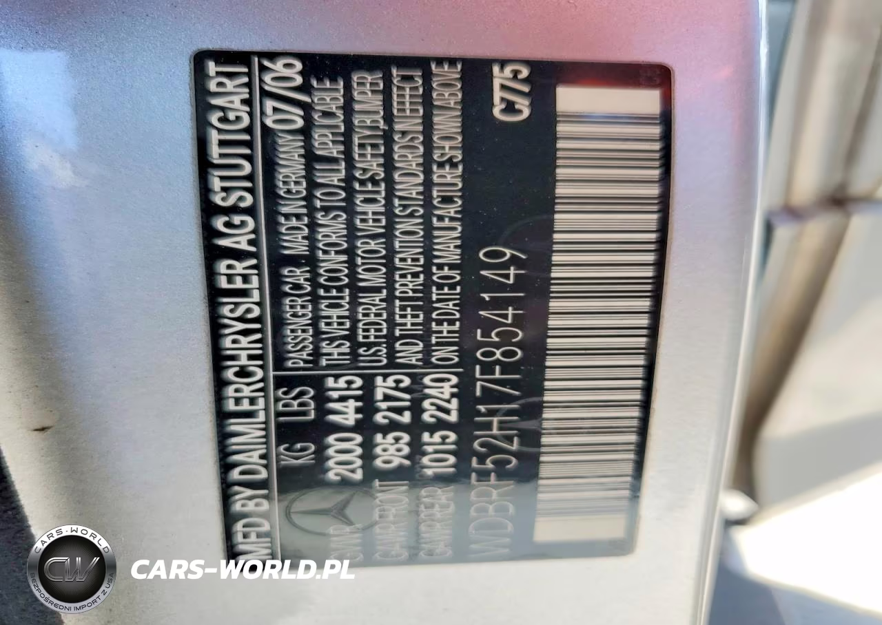 2007 Mercedes-Benz C 230 VIN:WDBRF52H17F854149 - 12