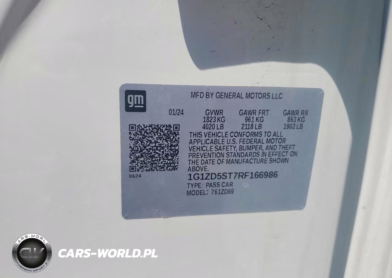 2024 Chevrolet Malibu Lt VIN:1G1ZD5ST7RF166986 - 12