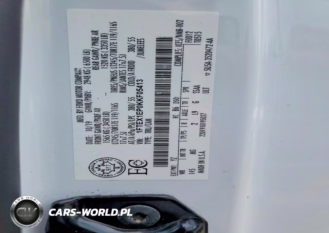 2019 Ford F150 Super Cab VIN:1FTEX1EP0KKF05413 - 12
