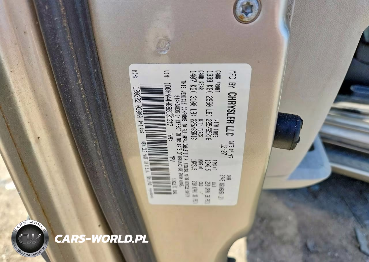 2008 Dodge Caravan VIN:1D8HN44H68B131317 - 13