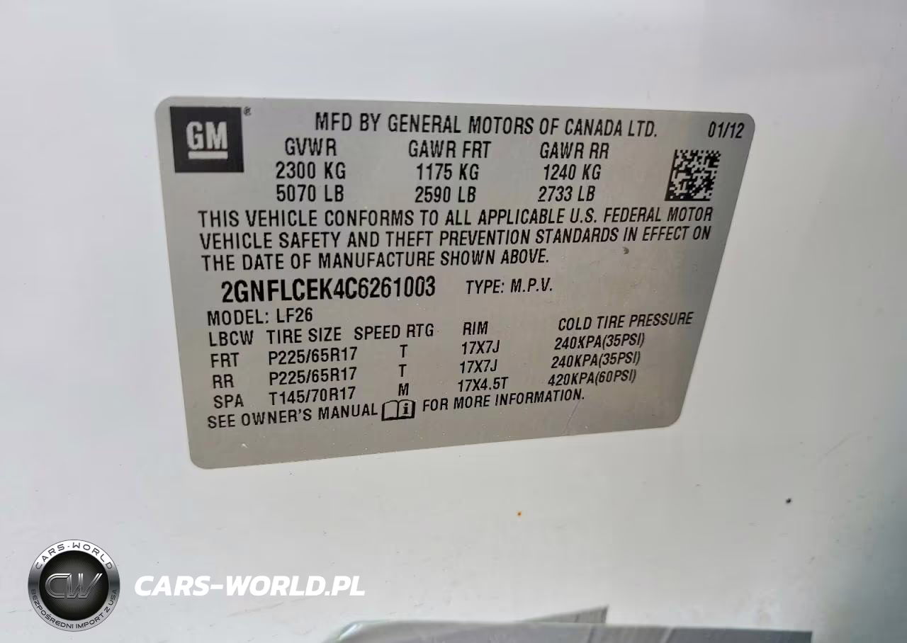 2012 Chevrolet Equinox Ls VIN:2GNFLCEK4C6261003 - 13