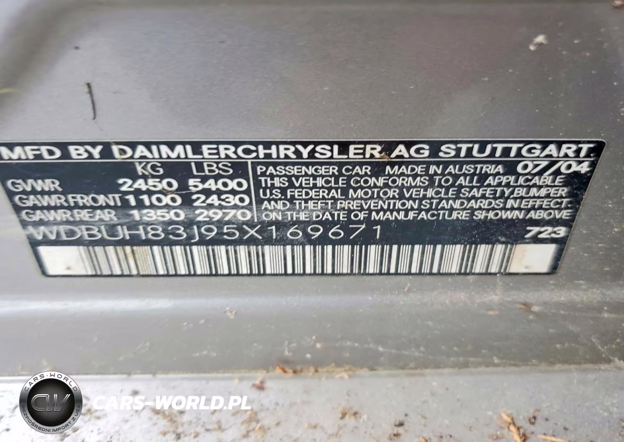 2005 Mercedes-Benz E 500 4Matic VIN:WDBUH83J95X169671 - 12