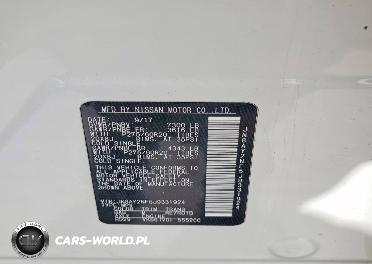 2018 Nissan Armada Platinum VIN:JN8AY2NF5J9331924 - 13