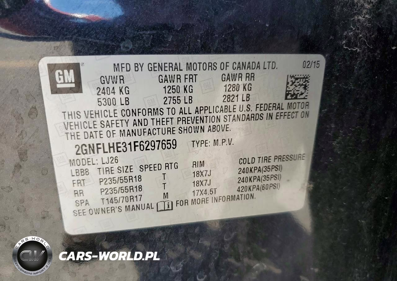 2015 Chevrolet Equinox Ltz VIN:2GNFLHE31F6297659 - 13
