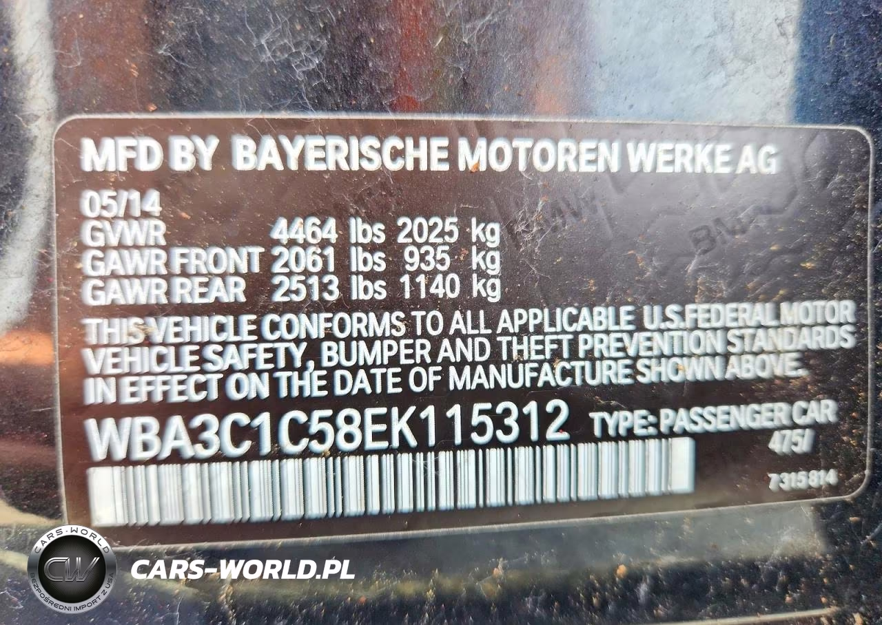 2014 BMW 328 I Sulev VIN:WBA3C1C58EK115312 - 13