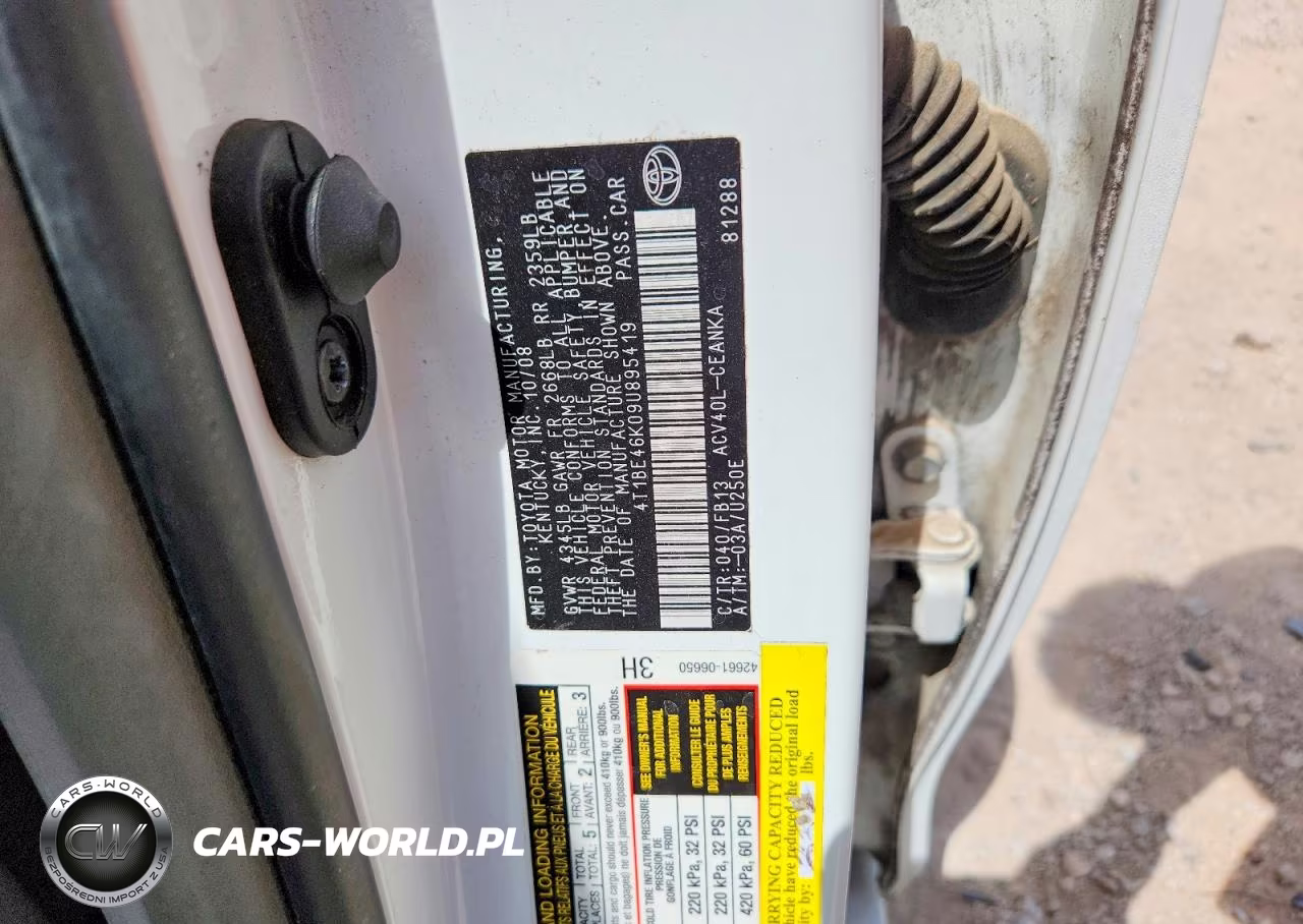 2009 Toyota Camry VIN:4T1BE46K09U895419 - 12