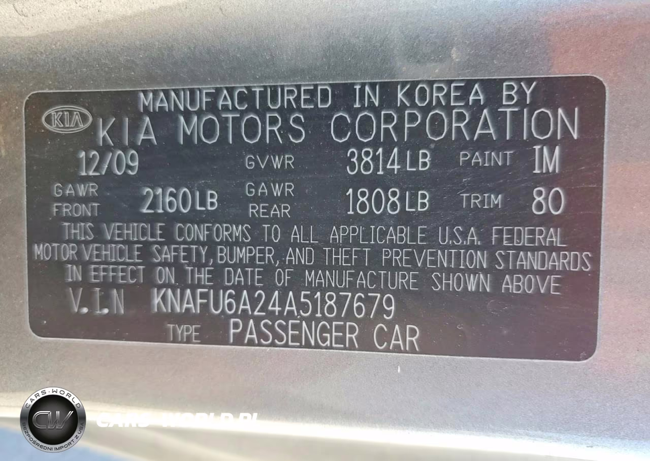 2010 Kia Forte Ex VIN:KNAFU6A24A5187679 - 13