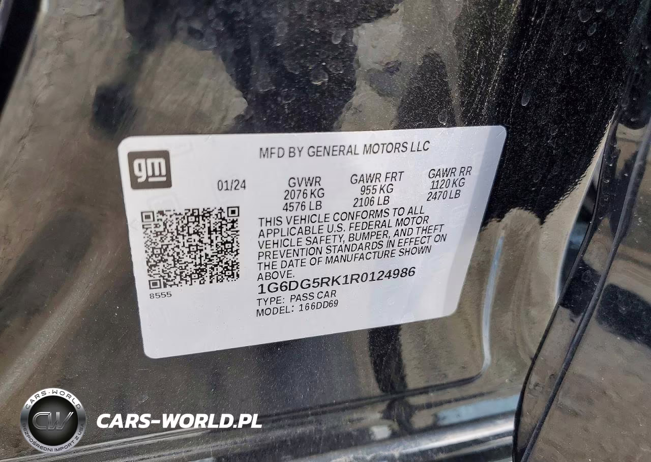 2024 Cadillac Ct4 Sport VIN:1G6DG5RK1R0124986 - 12