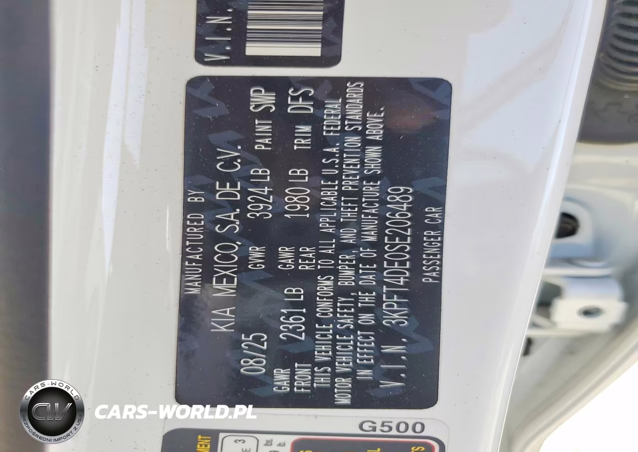 2025 Kia K4 Lxs VIN:3KPFT4DE0SE206489 - 13