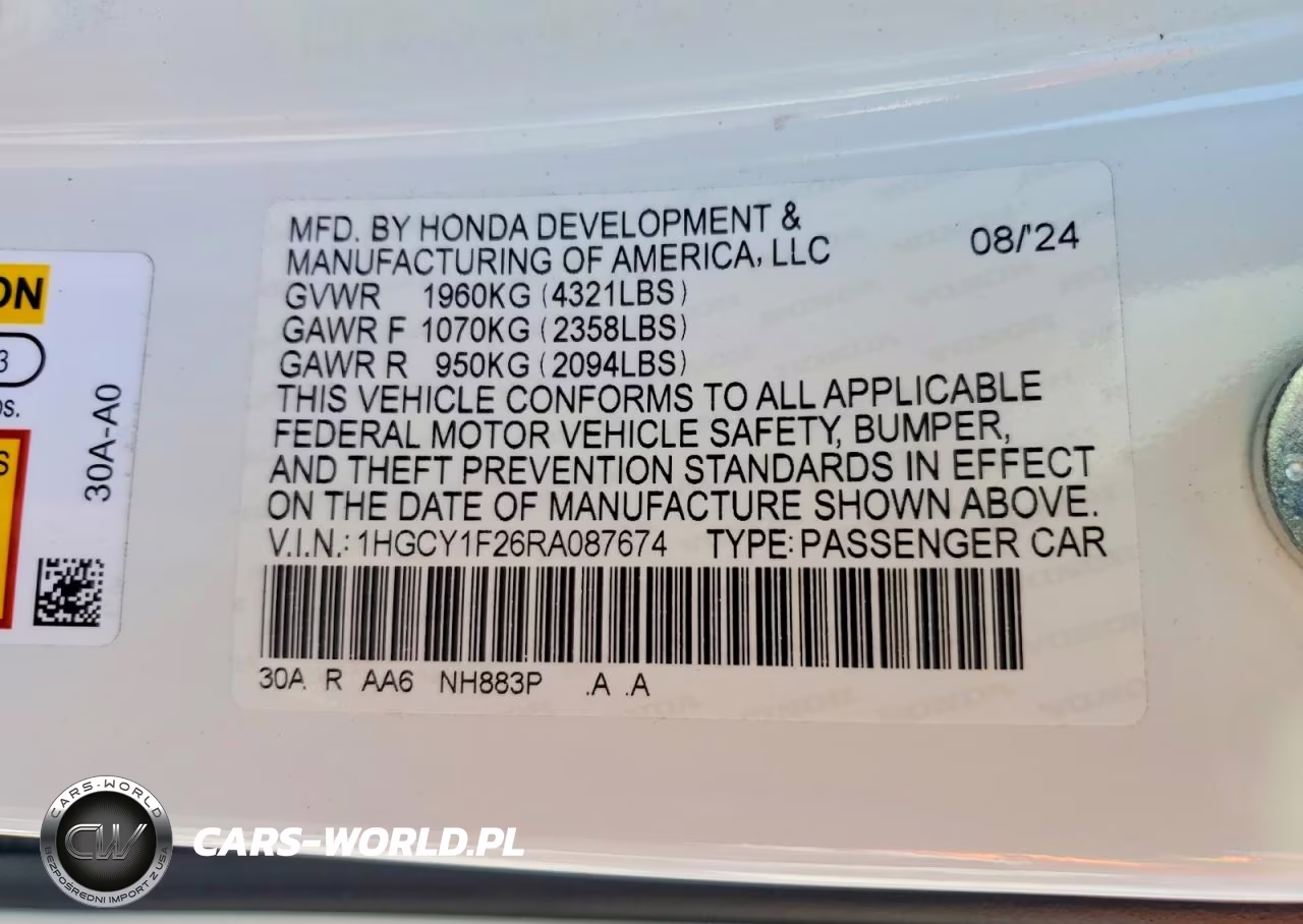 2024 Honda Accord Lx VIN:1HGCY1F26RA087674 - 12