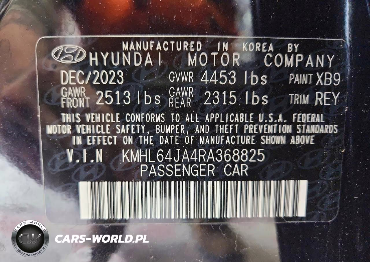 2024 Hyundai Sonata Sel VIN:KMHL64JA4RA368825 - 13
