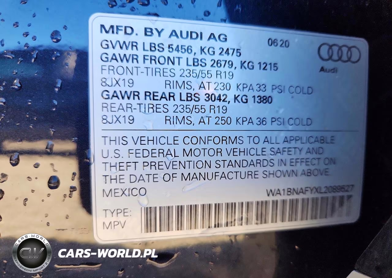 2020 Audi Q5 Premium Plus VIN:WA1BNAFYXL2089527 - 13