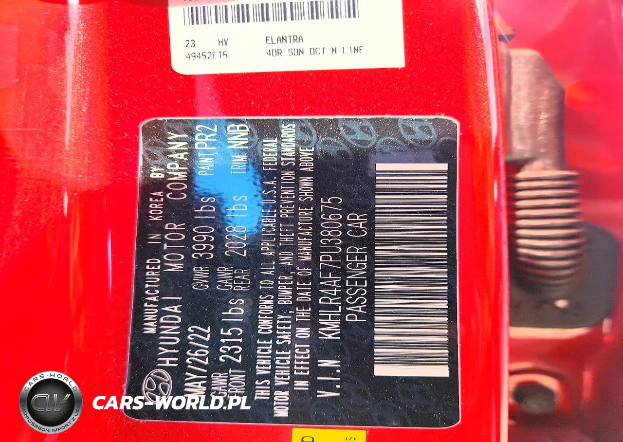 2023 Hyundai Elantra N Line VIN:KMHLR4AF7PU380675 - 13