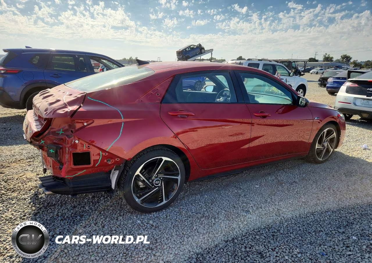 2023 Hyundai Elantra N Line VIN:KMHLR4AF7PU380675 - 3