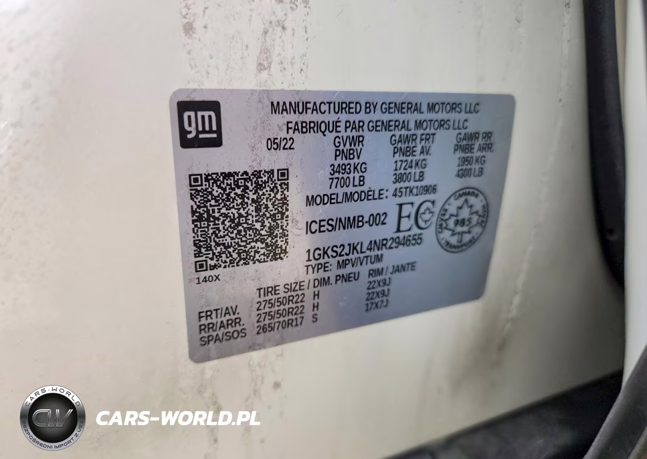 2022 GMC Yukon Xl Denali VIN:1GKS2JKL4NR294655 - 13