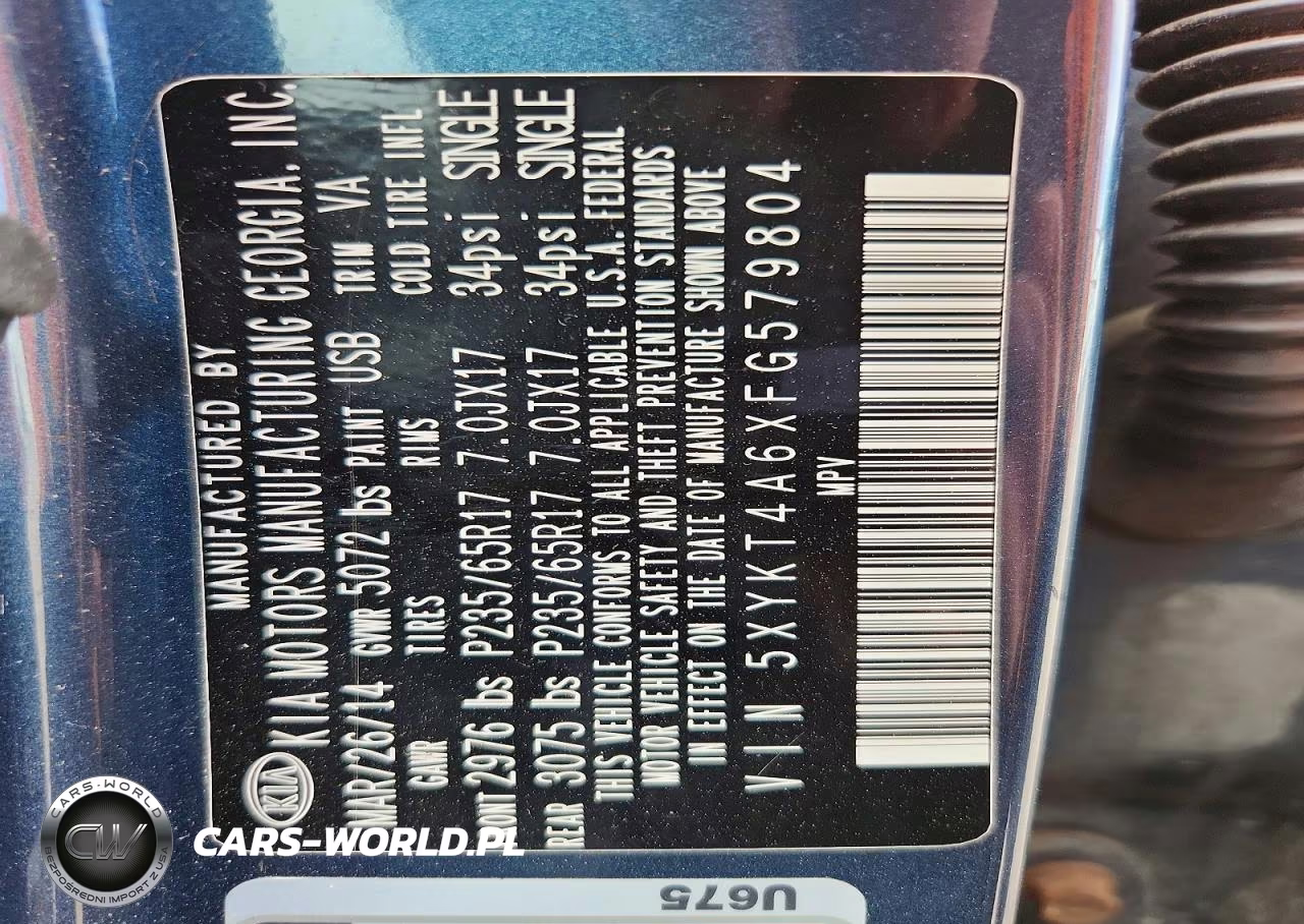 2015 Kia Sorento Lx VIN:5XYKT4A6XFG579804 - 13