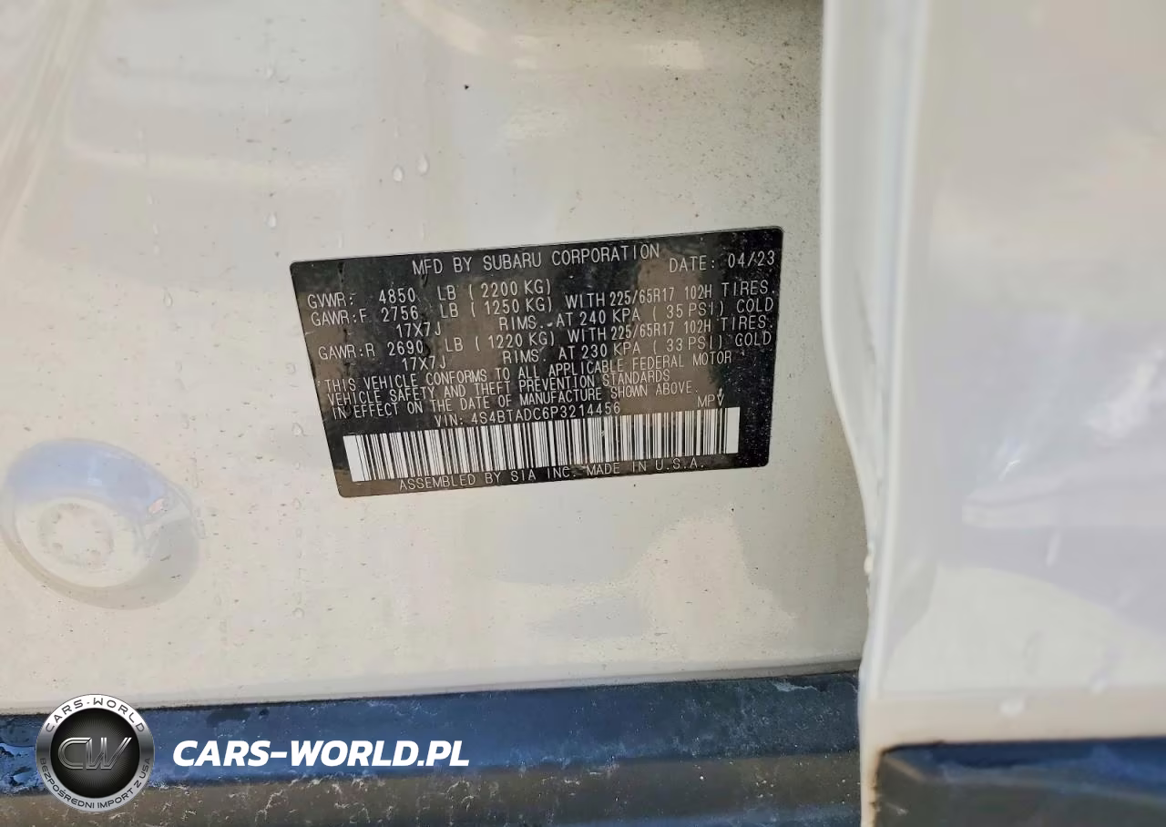 2023 Subaru Outback Premium VIN:4S4BTADC6P3214456 - 12