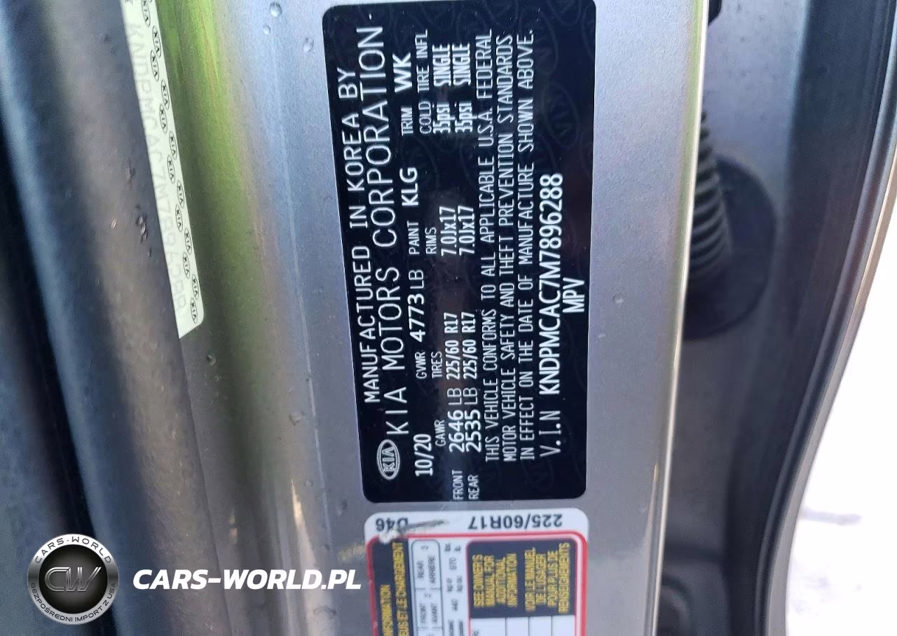 2021 Kia Sportage Lx VIN:KNDPMCAC7M7896288 - 13