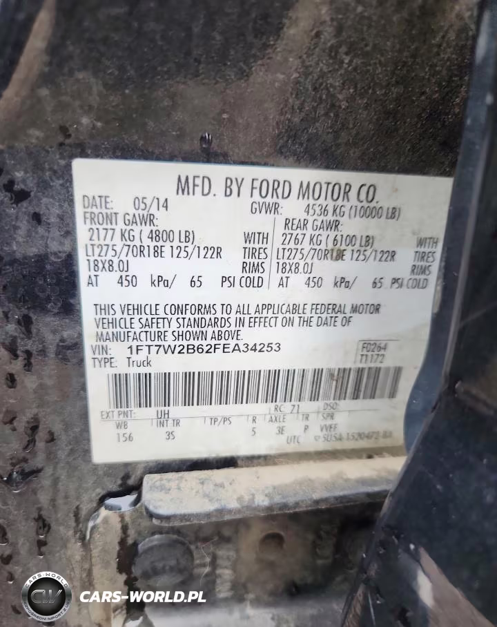 2015 Ford F250 Super Duty VIN:1FT7W2B62FEA34253 - 12