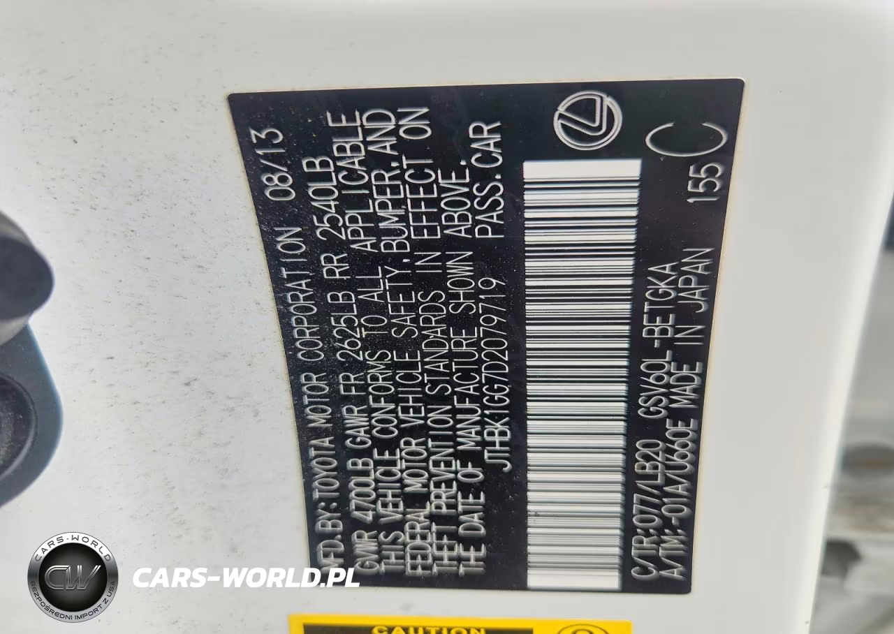 2013 Lexus Es 350 VIN:JTHBK1GG7D2079719 - 12