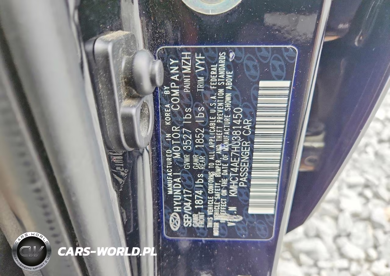 2017 Hyundai Accent Se VIN:KMHCT4AE7HU381450 - 12